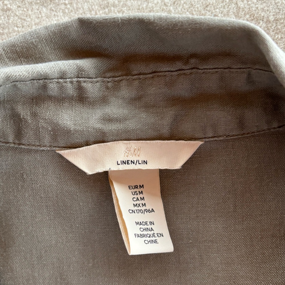 Unstructured Linen Button Down - Picture 3 of 6